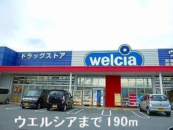 近くのウエルシアまで190m（徒歩3分）