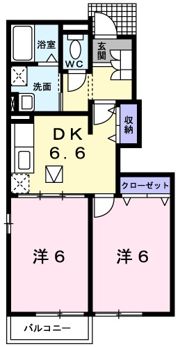 プラシードAの間取り画像