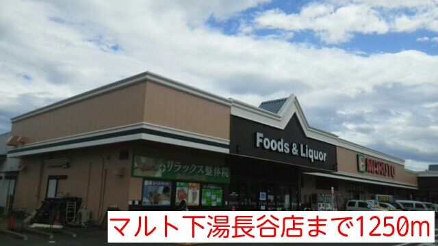 近くのマルト下湯長谷店まで1,250m（徒歩16分）