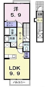 ソレイユ アンの間取り画像