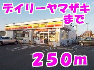 近くのデイリーヤマザキまで250m（徒歩4分）