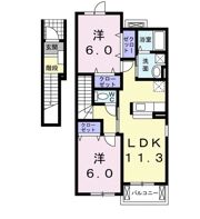 カントリー ビューAの間取り画像
