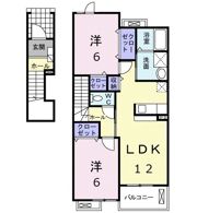 ポワールメゾンDの間取り画像