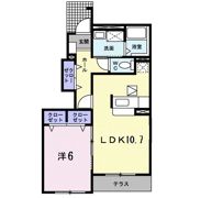 グレイスK Aの間取り画像