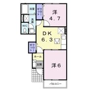 メゾン・ルミエールBの間取り画像