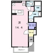 ヒルズIの間取り画像