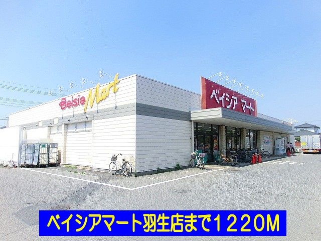 近くのベイシアマート羽生店まで1,220m（徒歩16分）