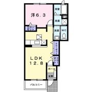 ルート607弐番館 Aの間取り画像