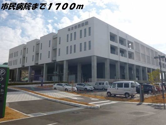 近くのあま市民病院まで1,700m（徒歩22分）