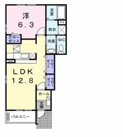 サンライト若松 Ⅰの間取り画像