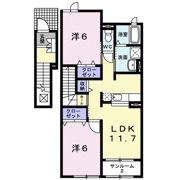 エストマーレ Bの間取り画像