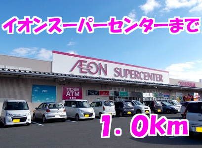 近くのイオンまで1,000m（徒歩13分）