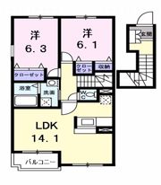 コンストライフBブロックの間取り画像