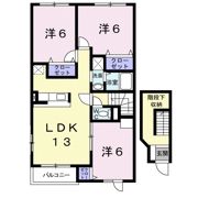 イースト スリー ヒルズの間取り画像