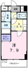 フラットワンの間取り画像