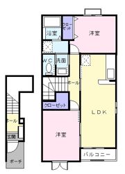 セイバリー溝辺Ⅱの間取り画像
