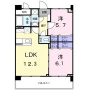 アイタス福岡の間取り画像
