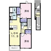 パセーオ ロジュマンBの間取り画像