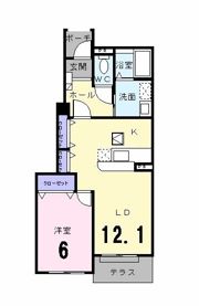 ブリ－ゼ・Fの間取り画像