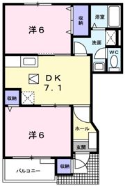 ユニゾンさくらDの間取り画像