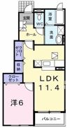 ラック ヴィラAの間取り画像