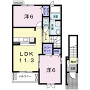 エレガンシアA棟の間取り画像