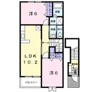 サニー フラットの間取り画像
