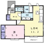 パンシオン Bの間取り画像