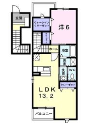 ハウゼルトッキAの間取り画像
