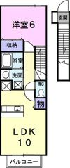ハウス クレメント Aの間取り画像