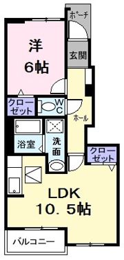 ツイン アヴニールⅠの間取り画像