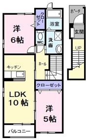 ツイン アヴニールⅠの間取り画像
