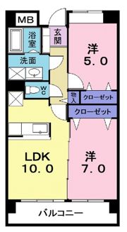 エレガント コンドミニアムの間取り画像