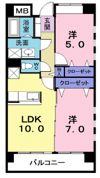 エレガント コンドミニアムの間取り画像