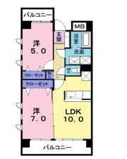 エレガント コンドミニアムの間取り画像