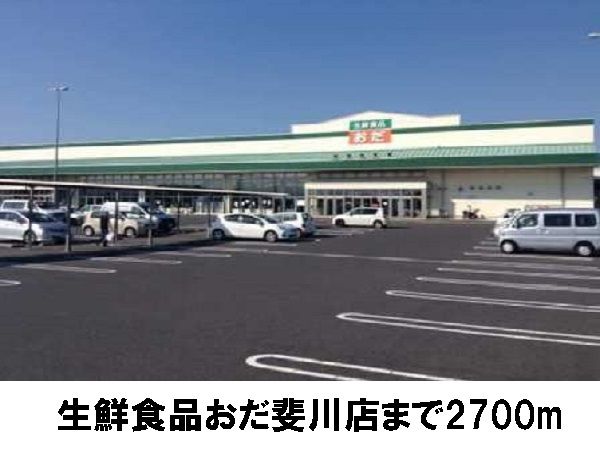 近くの生鮮食品おだ斐川店まで2,700m（徒歩34分）
