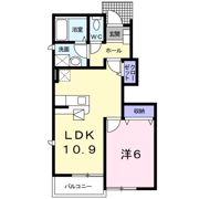 ブルック大瀬Bの間取り画像