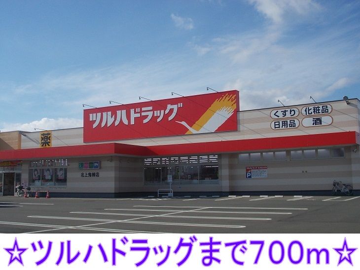 近くのツルハドラッグまで700m(徒歩9分)