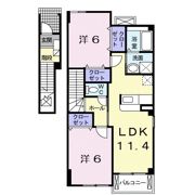 プレシャスコートK東松江Ⅰの間取り画像