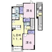プレシャスコートK東松江Ⅰの間取り画像