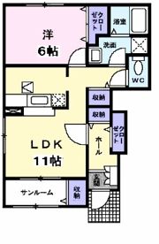 ラフレシールイーストの間取り画像