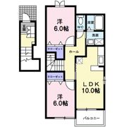 ドゥーボナールAの間取り画像