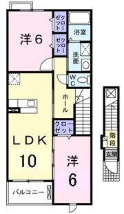 メゾン華陽 Bの間取り画像