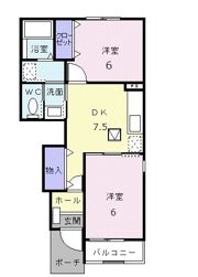 ゴールドグレイス Ⅲ・Bの間取り画像