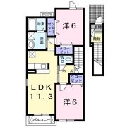 サニーメゾン撫子501Bの間取り画像