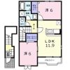 ベル淀川Ⅱの間取り画像