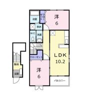 オーブリー金光 Cの間取り画像