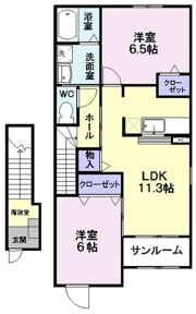 パレ・シャルウィBの間取り画像