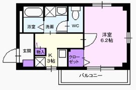 メロウビュ－の間取り画像