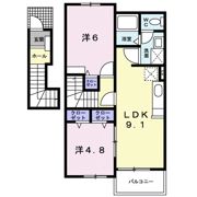 ビスターリア Dの間取り画像